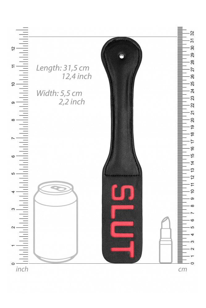 Ouch by Shots Toys - SLUT Paddle - Black/Red BDSM - Tophatter Daily Deals