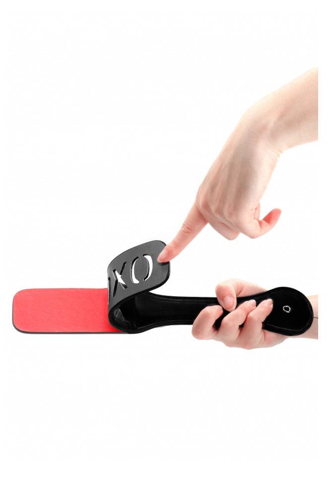Ouch by Shots Toys - XOXO Paddle - Black/Red BDSM - Tophatter Daily Deals