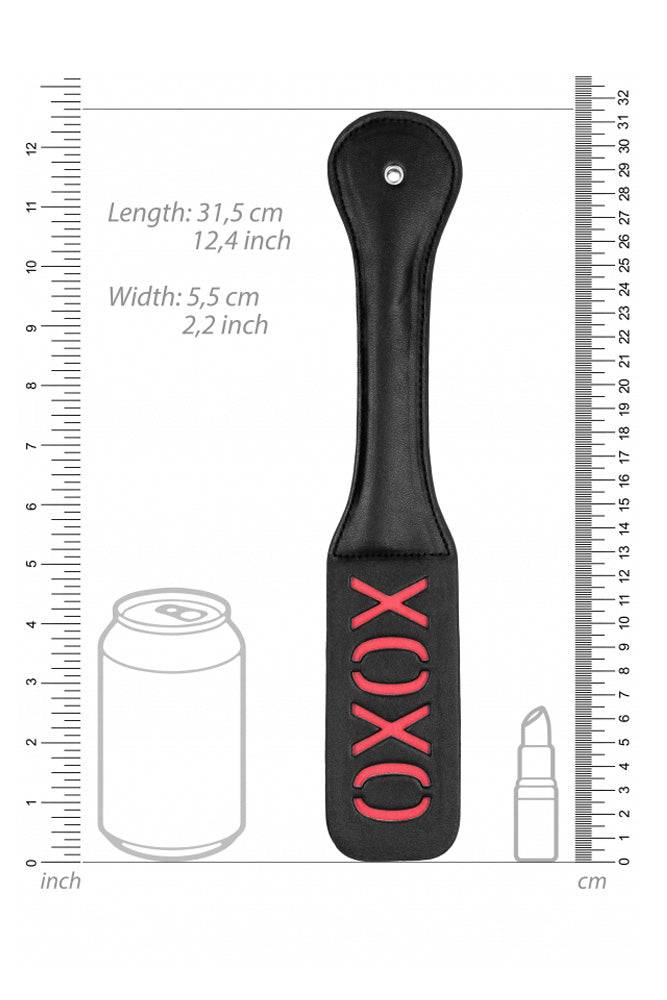 Ouch by Shots Toys - XOXO Paddle - Black/Red BDSM - Tophatter Daily Deals