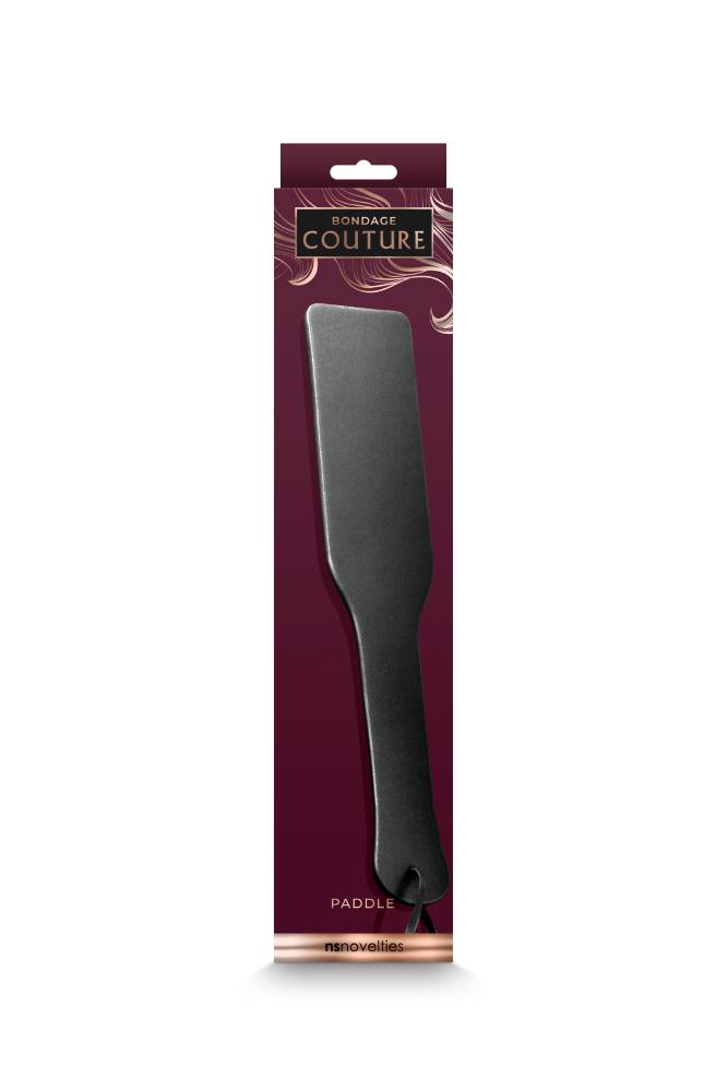 NS Novelties - Bondage Couture - Faux Leather Paddle - Black BDSM - Tophatter Daily Deals