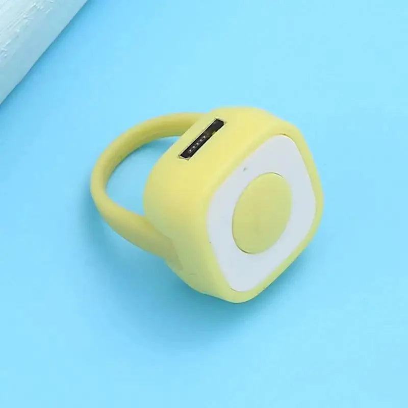 Page Turner Remote Camera Shutter Selfie Fingertip Video Controller Yellow Remote Control - Tophatter Daily Deals