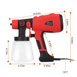 Paint Sprayer HVLP Handheld Painter with 3 Spray Patterns Home Improvement - Tophatter Daily Deals