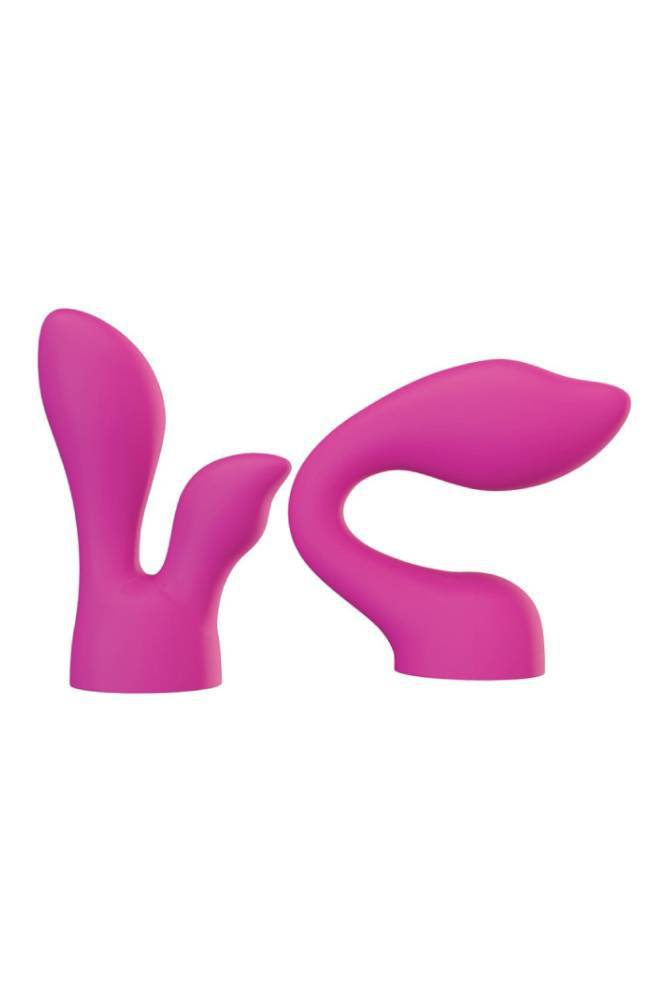 PalmPower - PalmSensual - Massager Attachment Set - 2 PC - Assorted Colors Pink Sex Toy - Tophatter Daily Deals