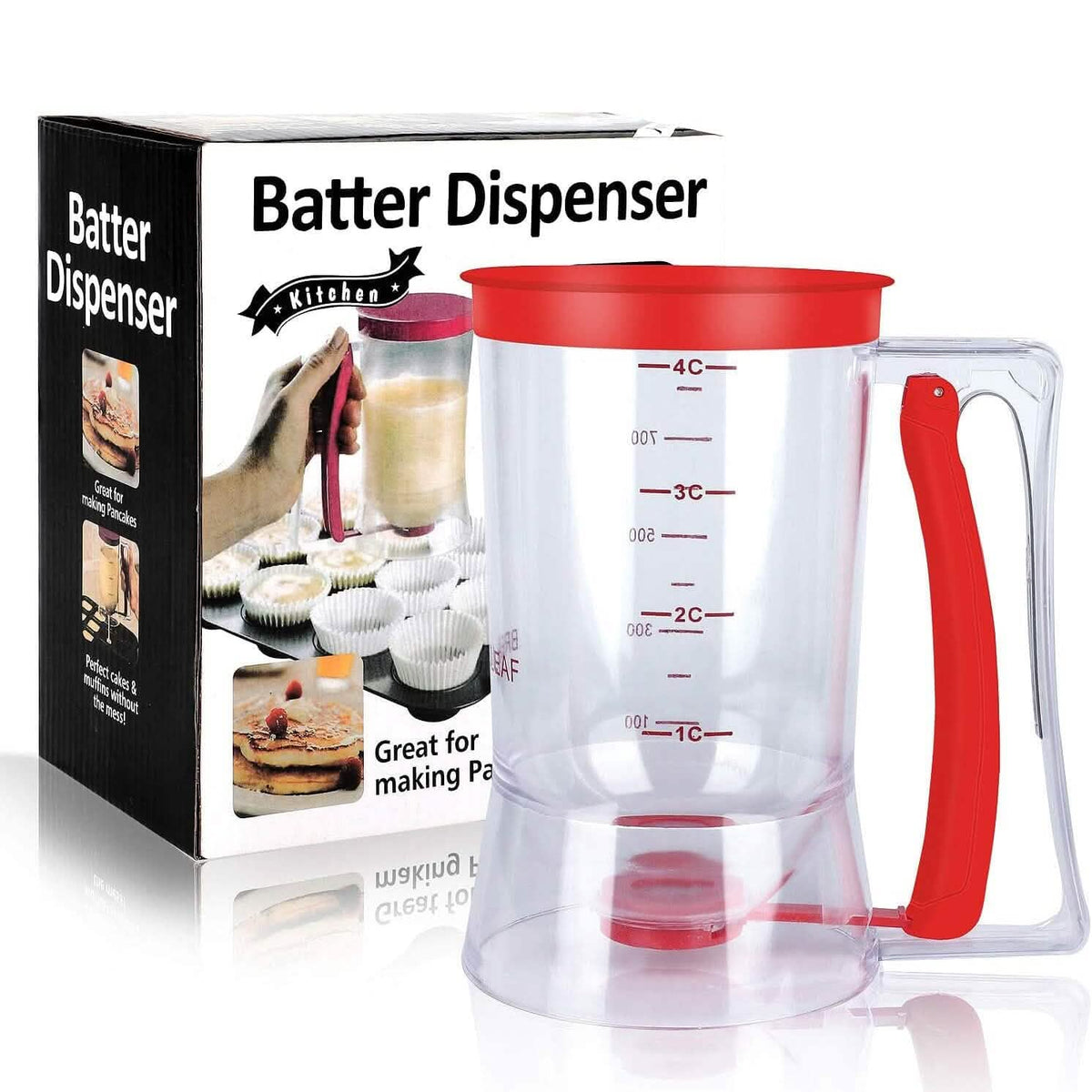 Pancake Cupcake Batter Dispenser Kitchen Tools & Gadgets - Tophatter Daily Deals