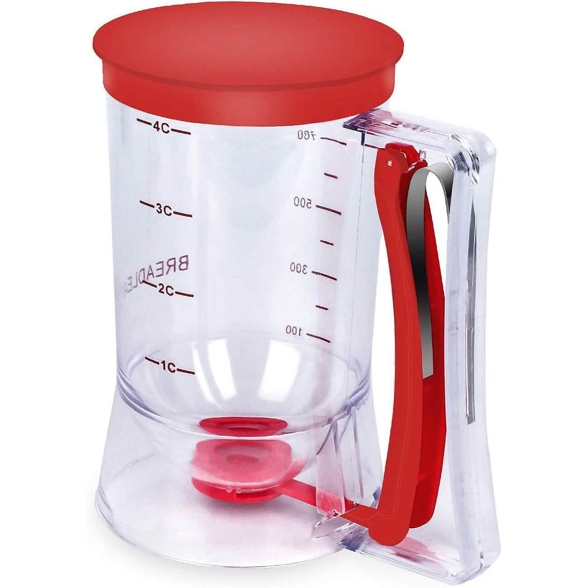 Pancake Cupcake Batter Dispenser Red Kitchen Tools & Gadgets - Tophatter Daily Deals