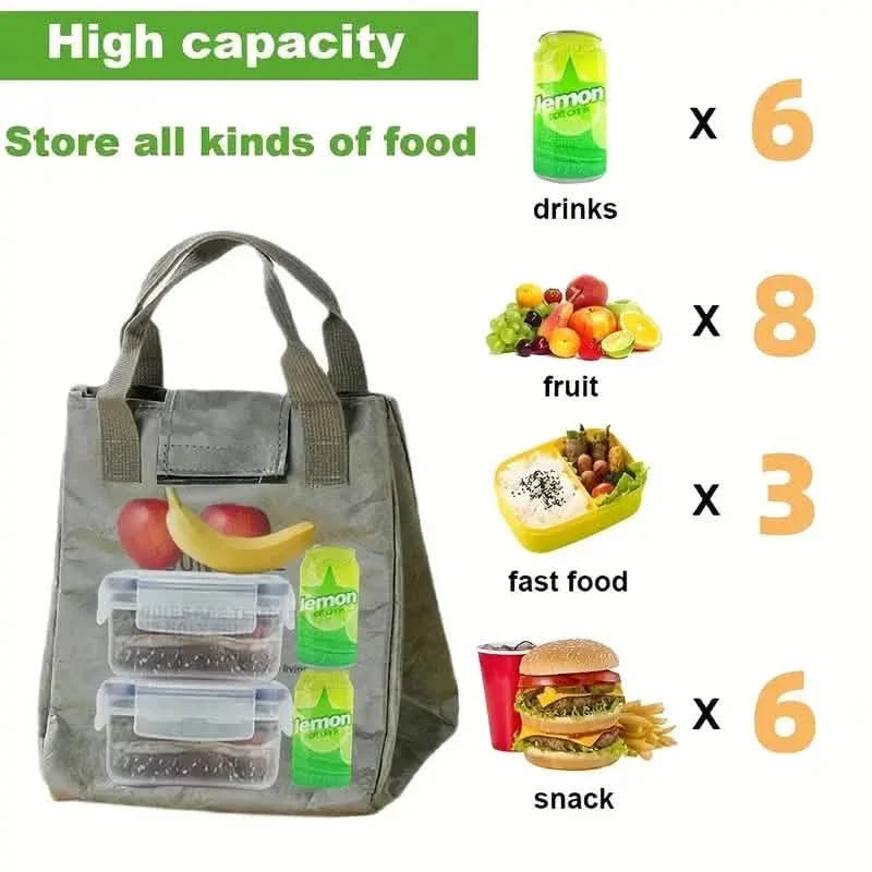 Paper Bento Bag Waterproof And Oilproof Insulation Bag Kitchen Storage - Tophatter Daily Deals