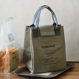 Paper Bento Bag Waterproof And Oilproof Insulation Bag Gray Kitchen Storage - Tophatter Daily Deals