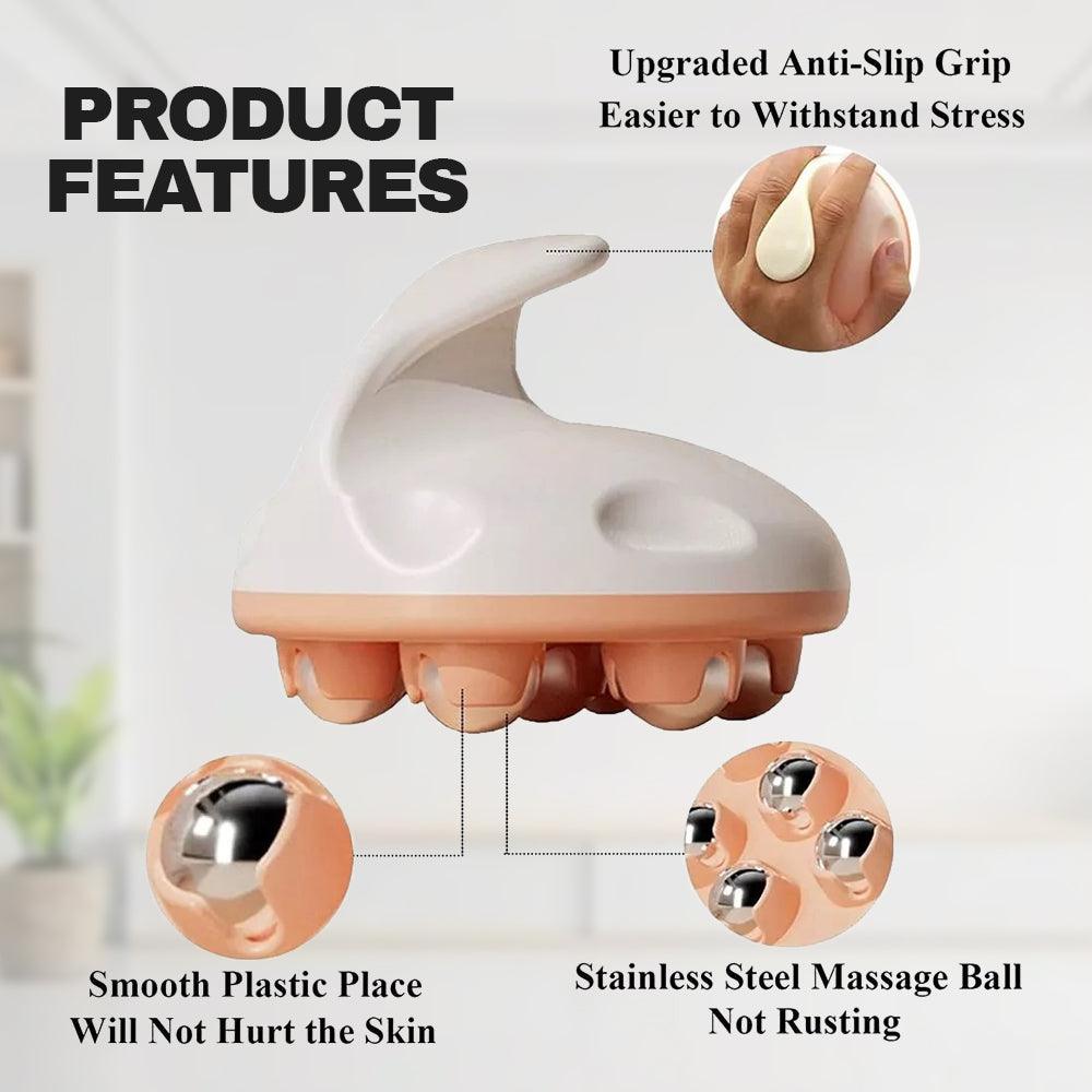 Hand Massage Roller - Muscle Relax 7 Beads Massager Neck Abdomen Roller Ball Meridian Brush Roller Health & Beauty - Tophatter Daily Deals