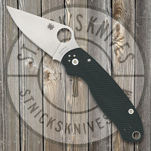 Spyderco Para 3 - CPM-S45VN - Sprint Run - Diamond Ark Green G10 - C223GPFGR Knives - Tophatter Daily Deals