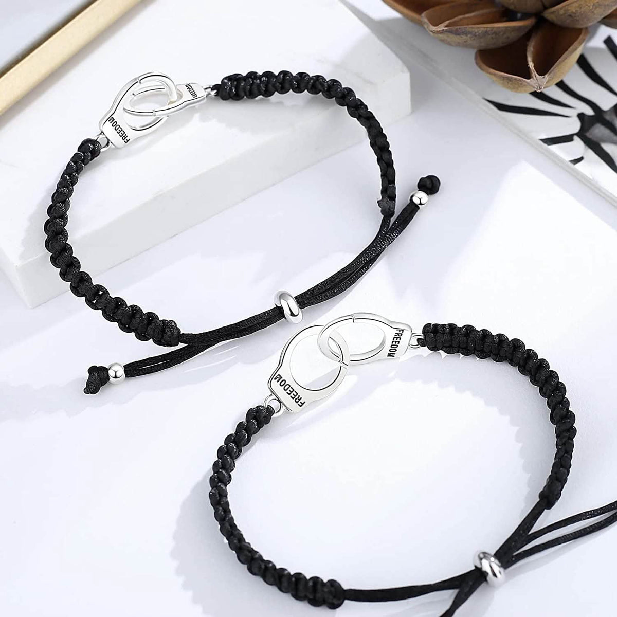 Partner in Crime Handcuff Friendship Bracelets Bracelets - Tophatter Daily Deals