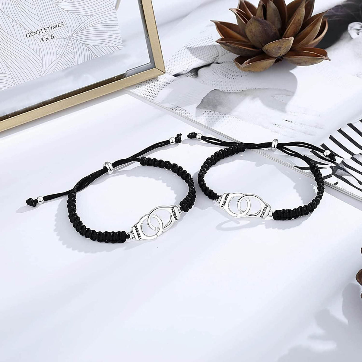 Partner in Crime Handcuff Friendship Bracelets Bracelets - Tophatter Daily Deals
