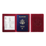 Passport Holder with Vaccination Card Protector Burgundy Handbags & Wallets - Tophatter Daily Deals