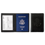 Passport Holder with Vaccination Card Protector Carbon Fiber Handbags & Wallets - Tophatter Daily Deals