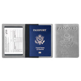 Passport Holder with Vaccination Card Protector Gray Handbags & Wallets - Tophatter Daily Deals