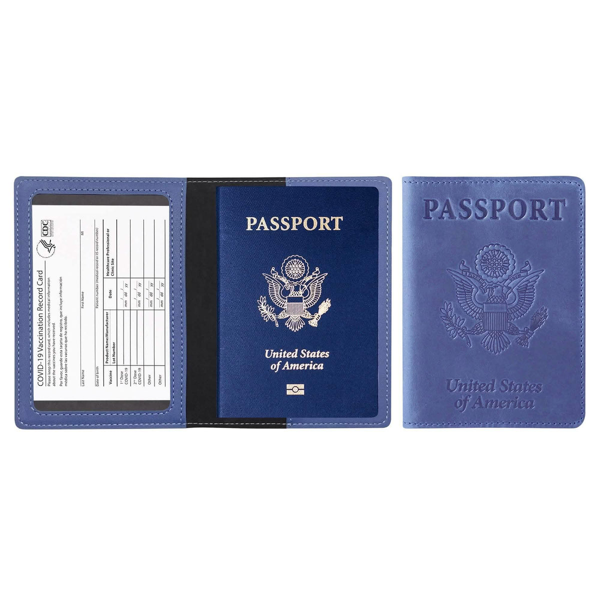 Passport Holder with Vaccination Card Protector Purple Handbags & Wallets - Tophatter Daily Deals