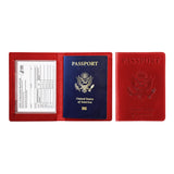 Passport Holder with Vaccination Card Protector Red Handbags & Wallets - Tophatter Daily Deals