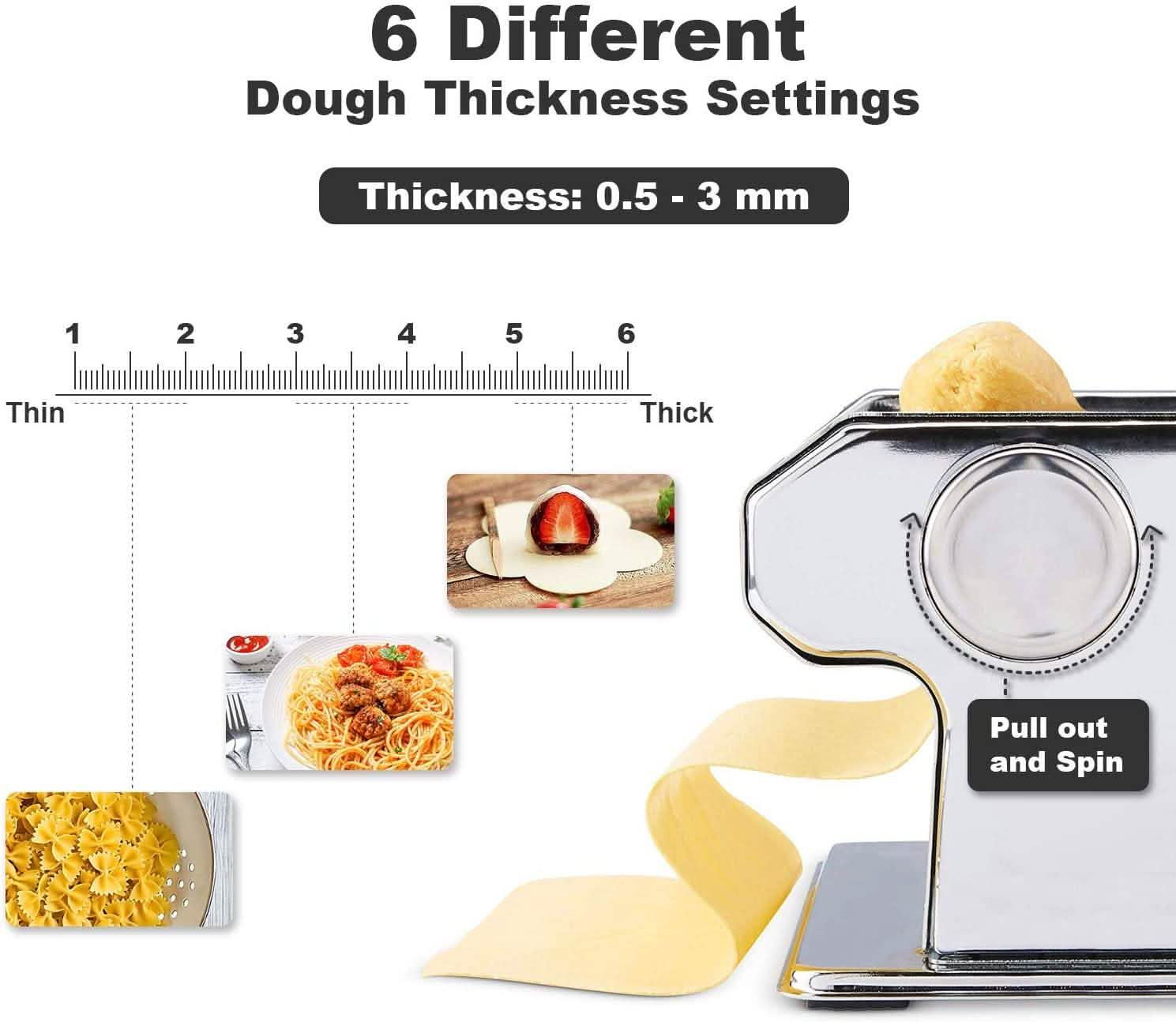 Pasta Maker Roller Machine Fettuccine Kitchen Tools & Gadgets - Tophatter Daily Deals