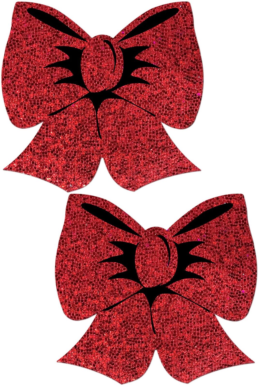 Holographic Red Bow Pasties Pasties - Tophatter Daily Deals