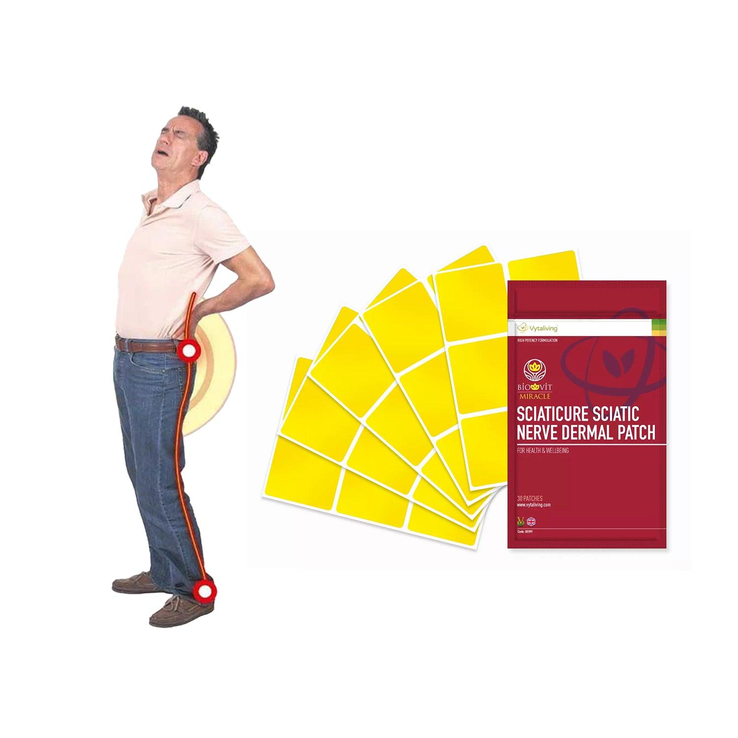 Nerve Pain Relief Patches - Sciaticure- Stop Sciatica 30X Sciatic Nerve Dermal Patches Back Pain Relief Health & Beauty - Tophatter Daily Deals