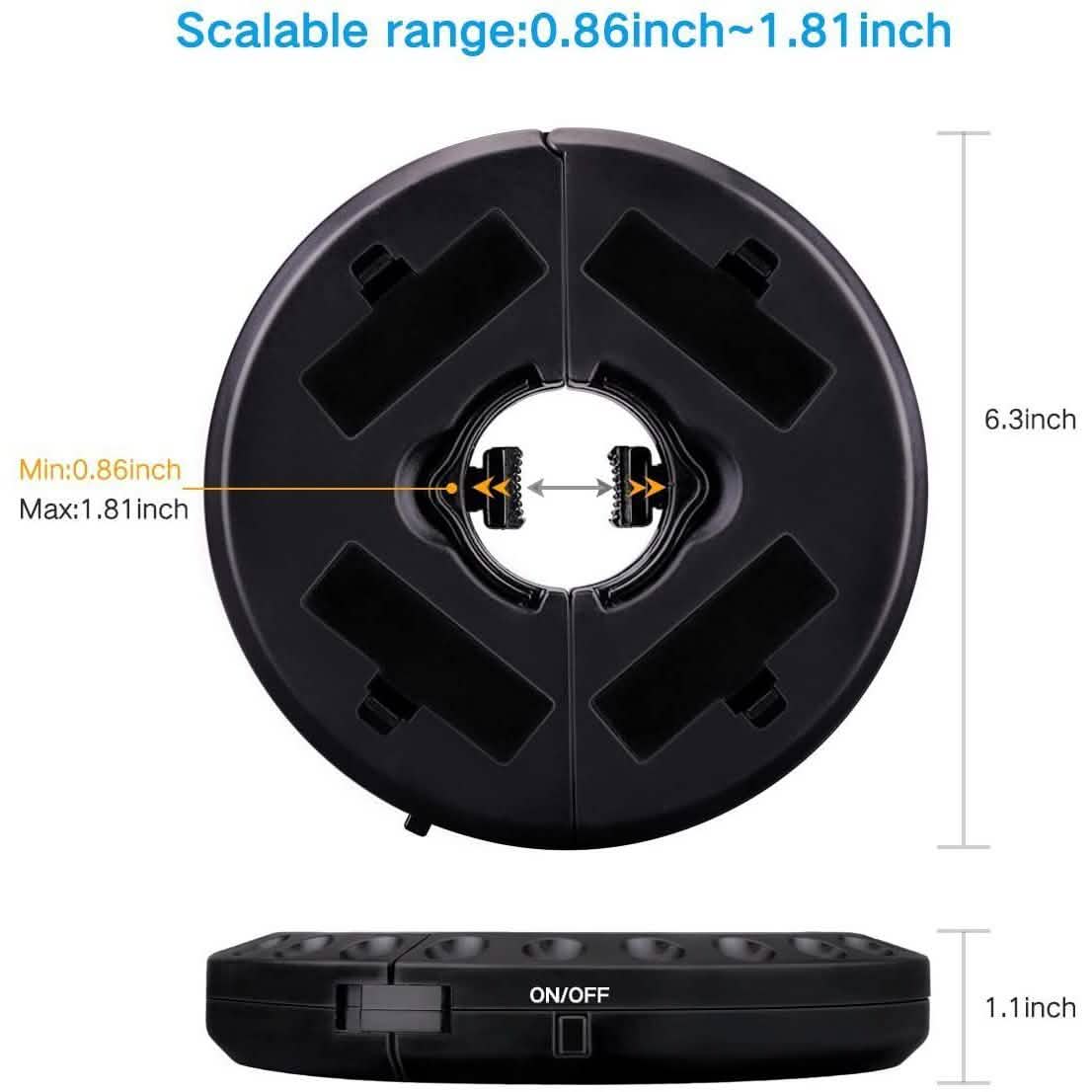 Patio Umbrella Light 3 Brightness Modes Cordless 28 LED Lights Outdoor Lighting - Tophatter Daily Deals