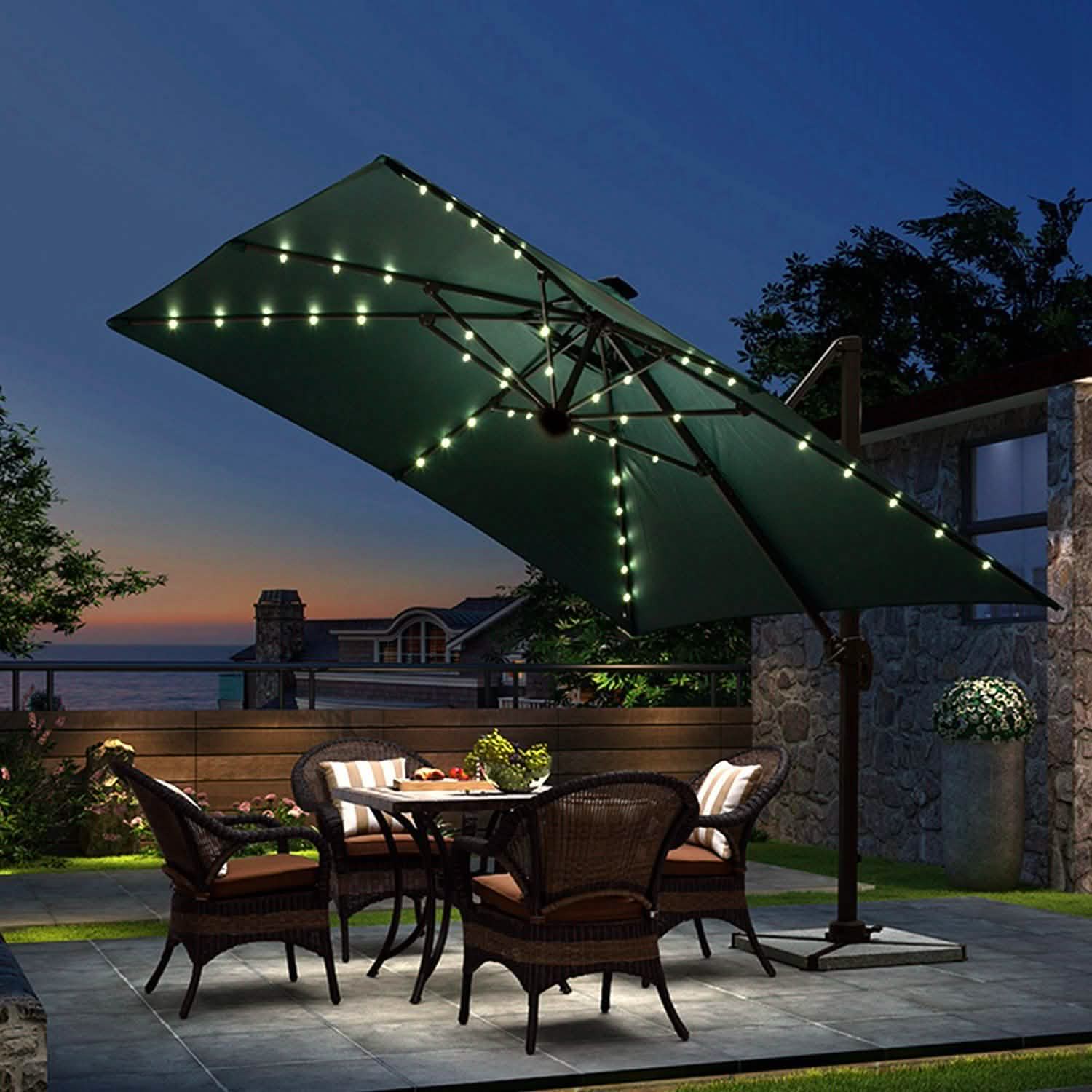 Patio Umbrella Lights 8 Lighting Mode with Remote Control Garden & Patio - Tophatter Daily Deals