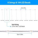 Patio Umbrella Lights 8 Lighting Mode with Remote Control Garden & Patio - Tophatter Daily Deals