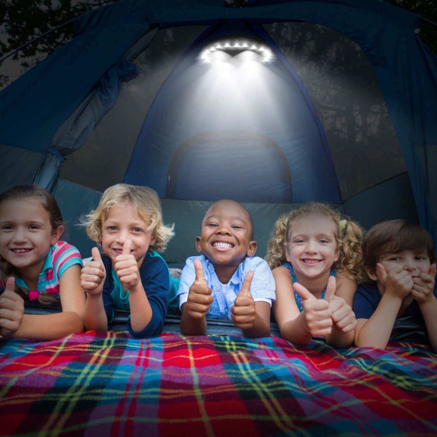 Patio Umbrella Lights LEDS Cordless Outdoor Lighting - Tophatter Daily Deals