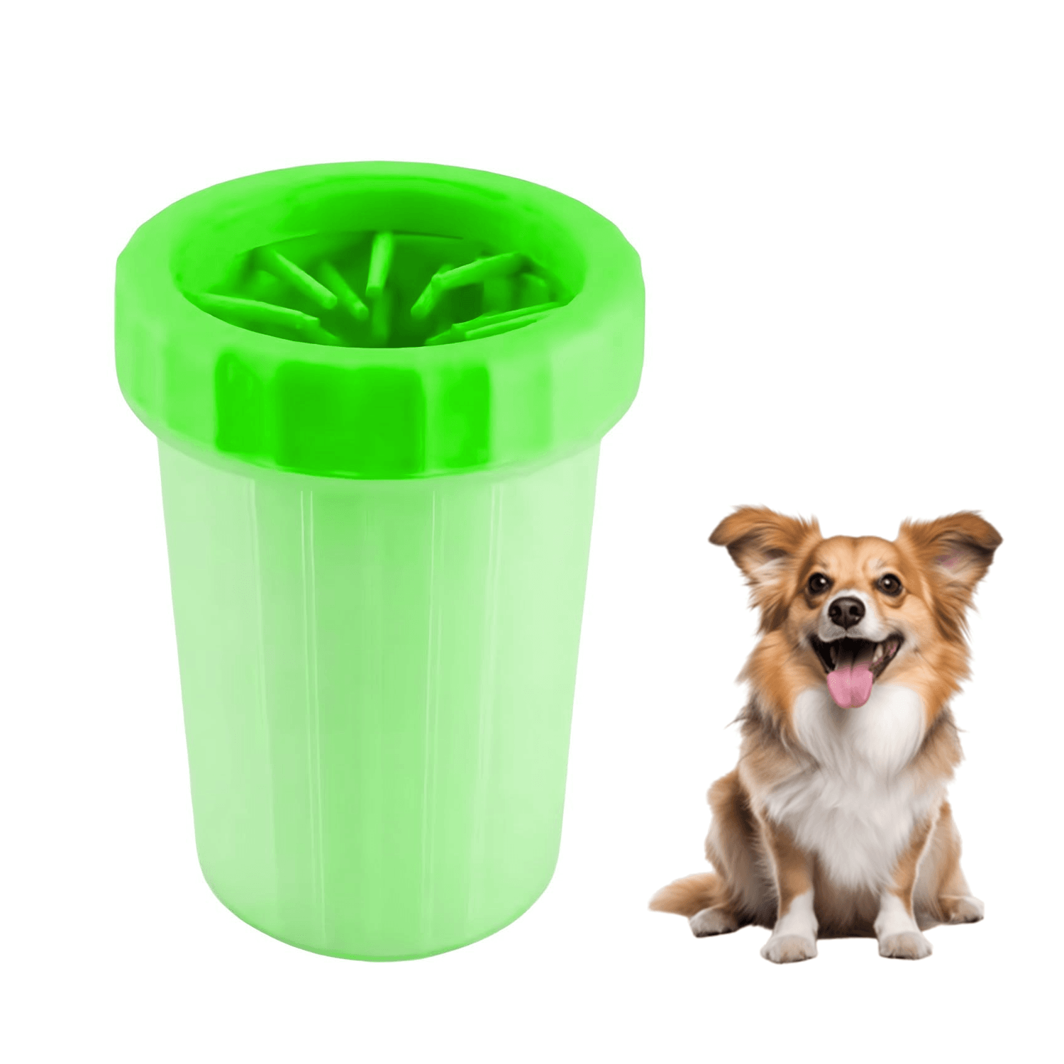 Dog Feet Cleaner - Portable Pet Foot Washer Cup Dog Cat Cleaner Paw Clean Brush Cup Quickly Wash Pet Products - Tophatter Daily Deals