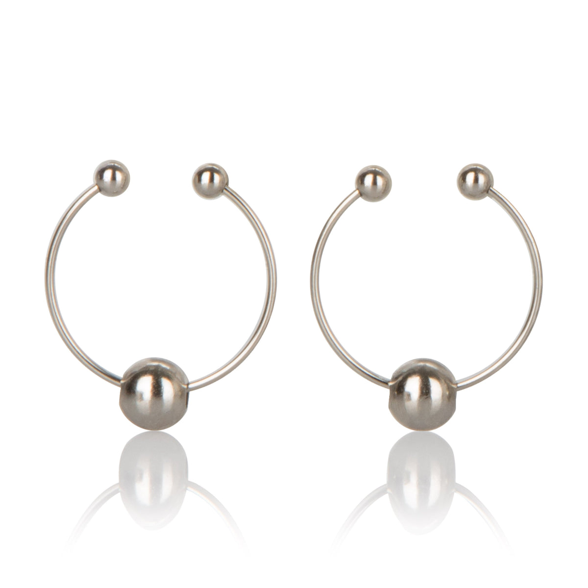 Silver Nipple Jewelry Rings Comfortable Erotic Body Jewelry > Clothes > Body Jewellery (Non Piercing) - Tophatter Daily Deals