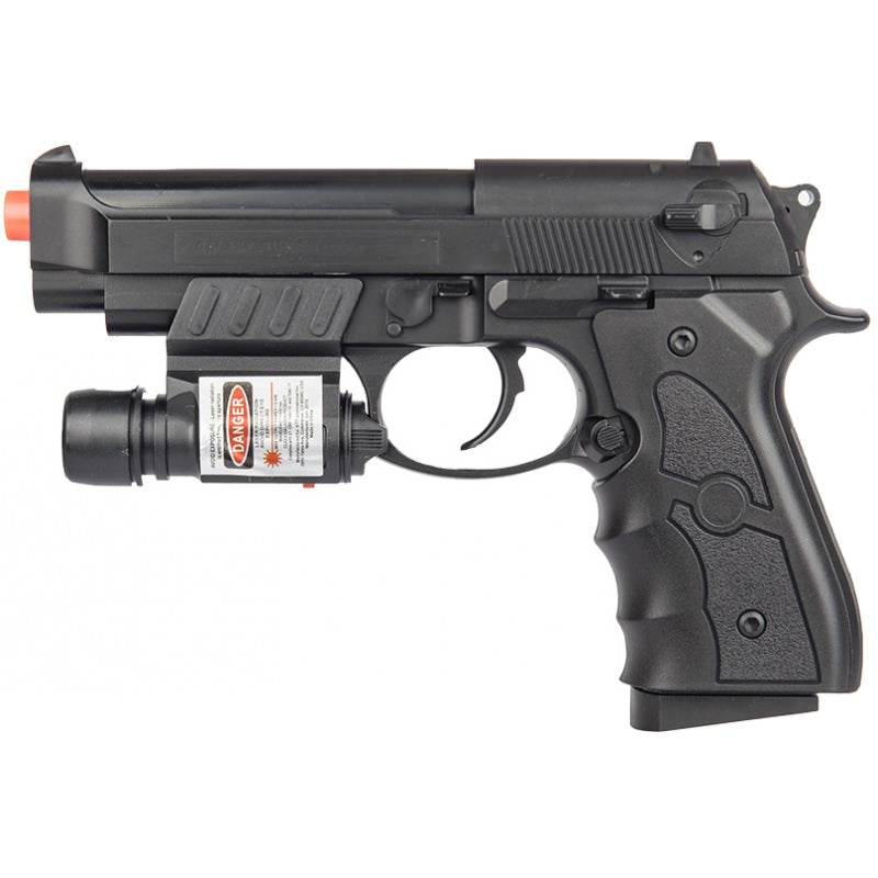 G52R Airsoft Spring Powered Pistol with Laser - Tophatter's Guns'N'Weapons Store Collectible Weapons - Tophatter Daily Deals