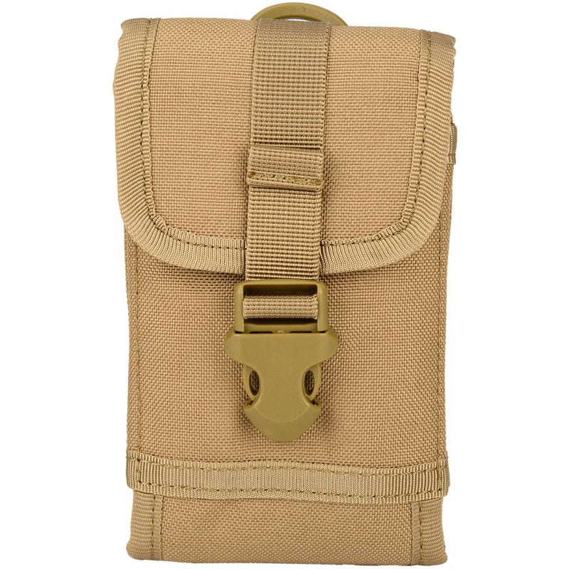 Tactical 1000D Nylon Safeguard MOLLE Mobile Phone Holster Tan Collectible Weapons - Tophatter Daily Deals
