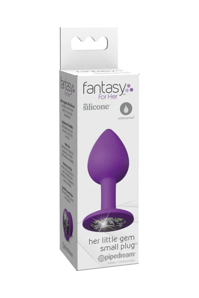 Pipedream - Fantasy For Her - Little Gem Butt Plug - Assorted Sizes Purple Small Sex Toy - Tophatter Daily Deals