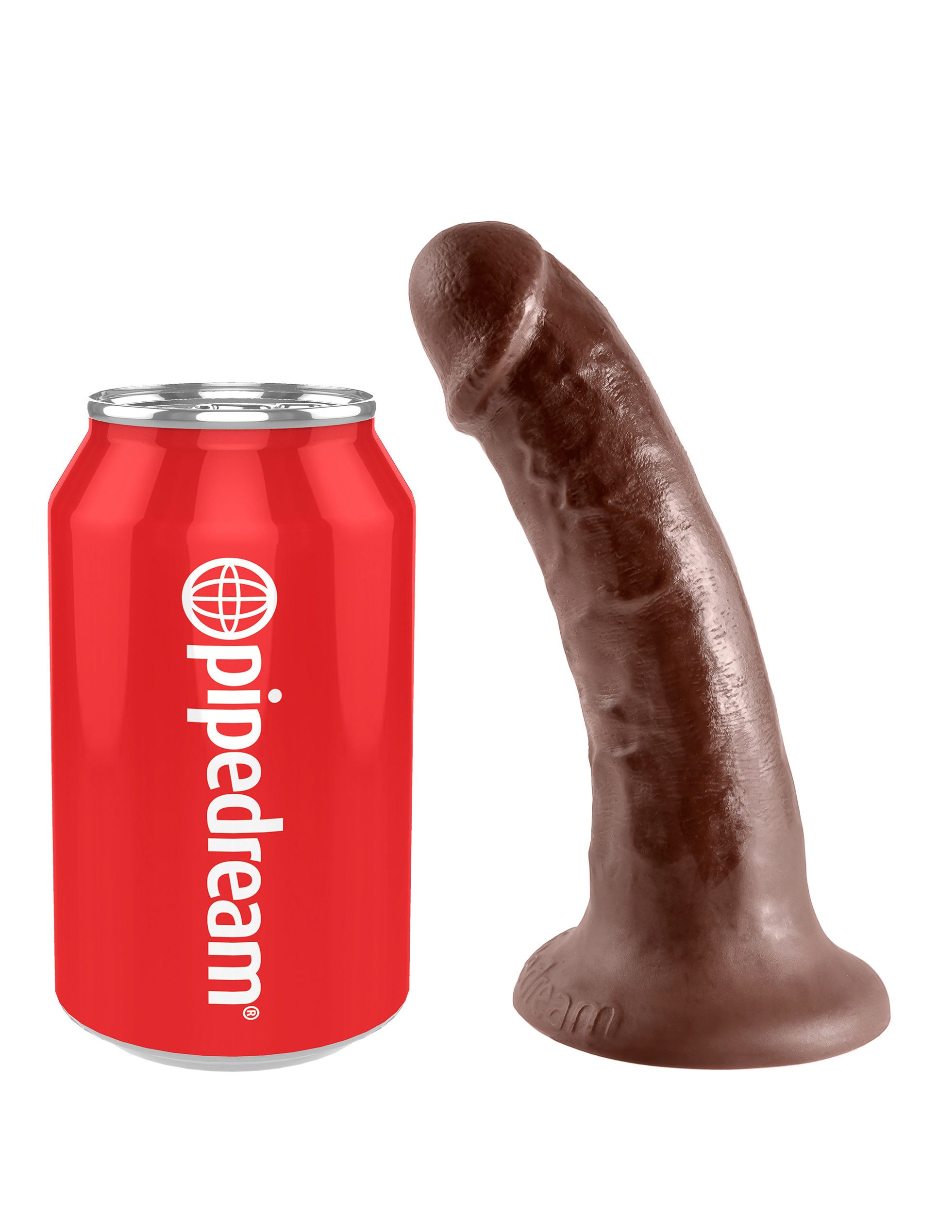 Pipedream - King Cock - Ultra Realistic Dildo - 6 inch - Brown Sex Toy - Tophatter Daily Deals