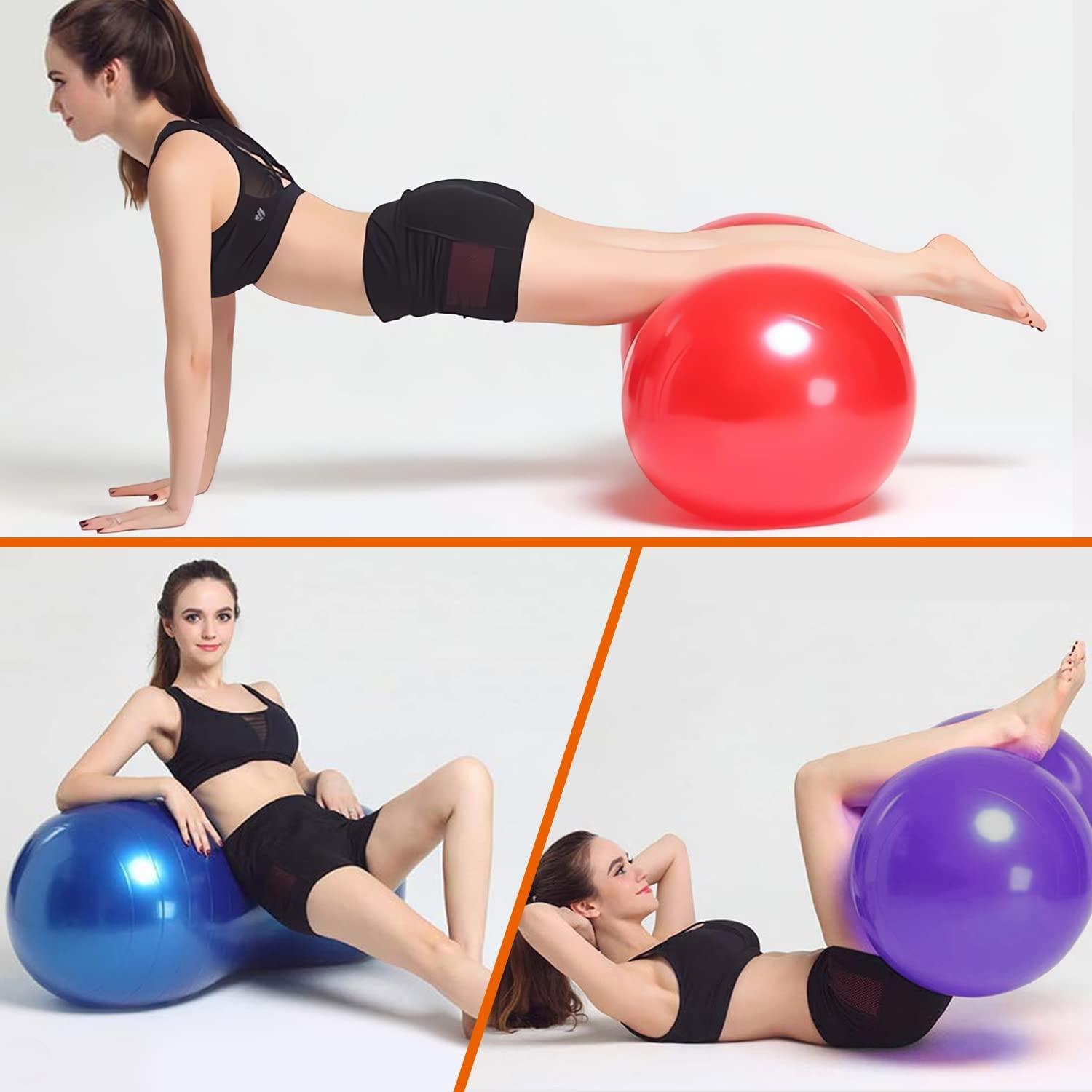 Peanut Exercise Ball - Yoga Peanut Ball with Hand Pump Anti Burst Balance Ball for Labor Birthing, Physical Therapy Yoga - Tophatter Daily Deals
