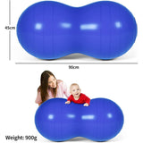Peanut Exercise Ball - Yoga Peanut Ball with Hand Pump Anti Burst Balance Ball for Labor Birthing, Physical Therapy Yoga - Tophatter Daily Deals