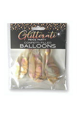 Little Genie - Glitterati Penis Confetti Filled Balloons - Clear - Tophatter Daily Deals