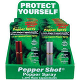 12) Pepper Shot Mixed Colors Lipstick Spray with Display Add Display Self Defense - Tophatter Daily Deals