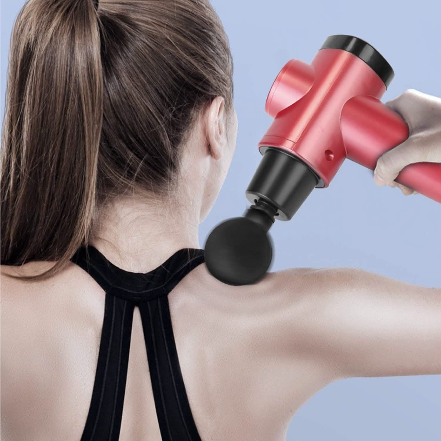 Percussion Digital Display Rechargeable Deep Tissue Vibration Massage Gun Health & Wellness - Tophatter Daily Deals