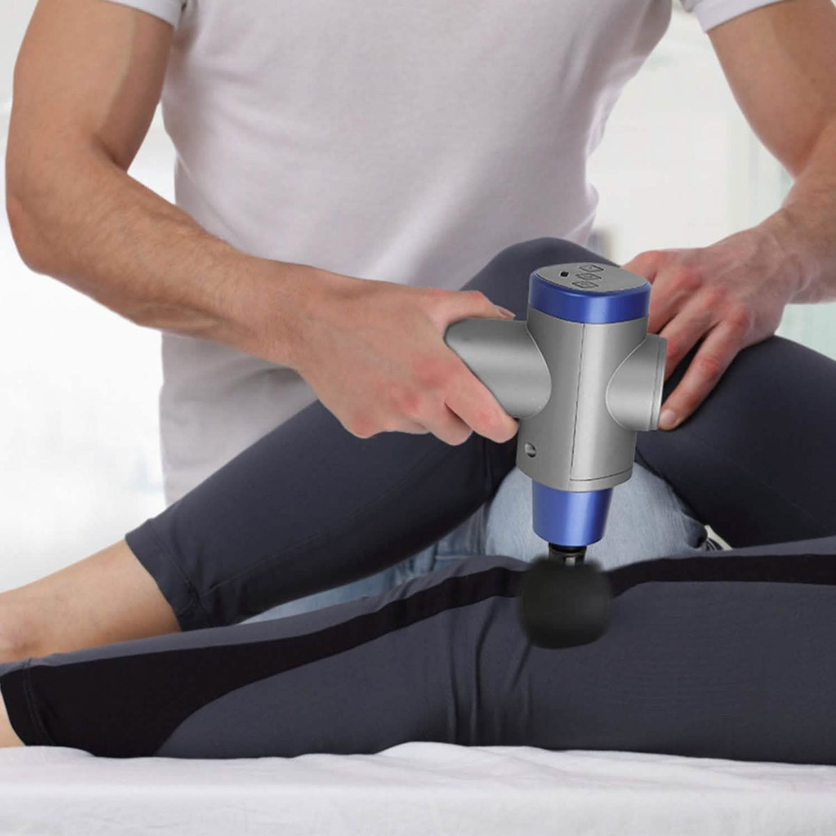 Percussion Digital Display Rechargeable Deep Tissue Vibration Massage Gun Health & Wellness - Tophatter Daily Deals
