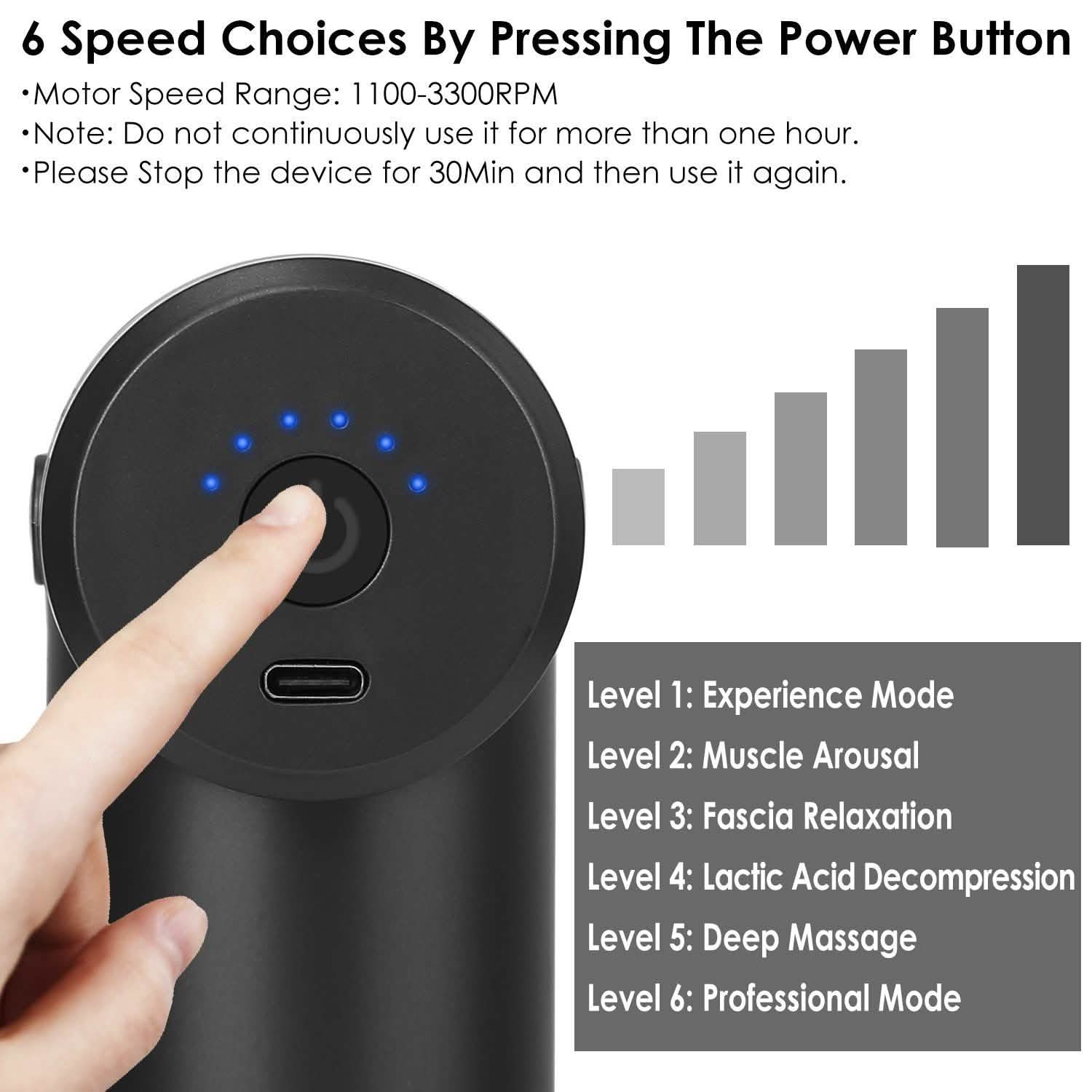 Percussion Rechargeable Massage Gun Health & Wellness - Tophatter Daily Deals