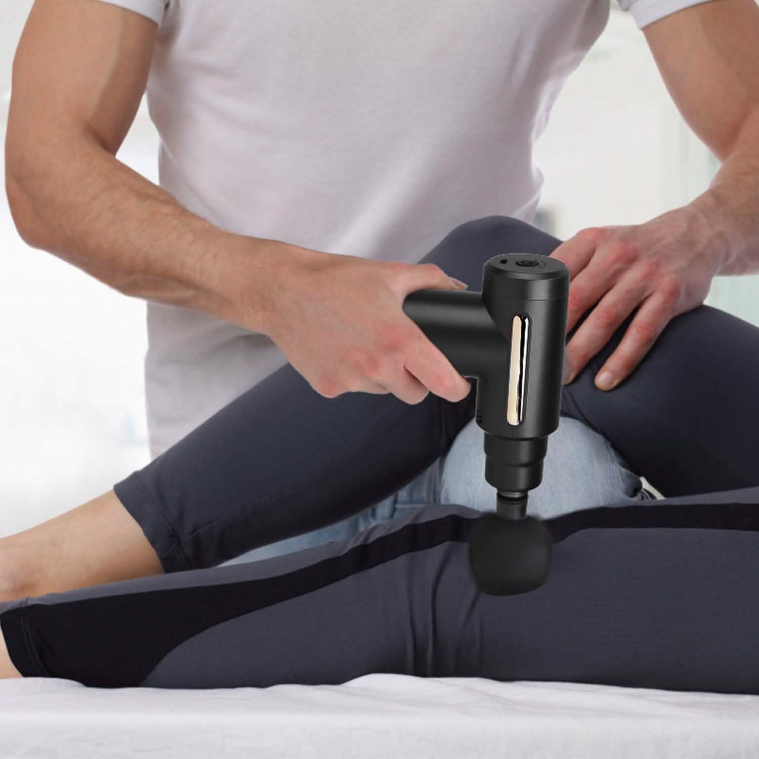 Percussion Rechargeable Massage Gun Health & Wellness - Tophatter Daily Deals