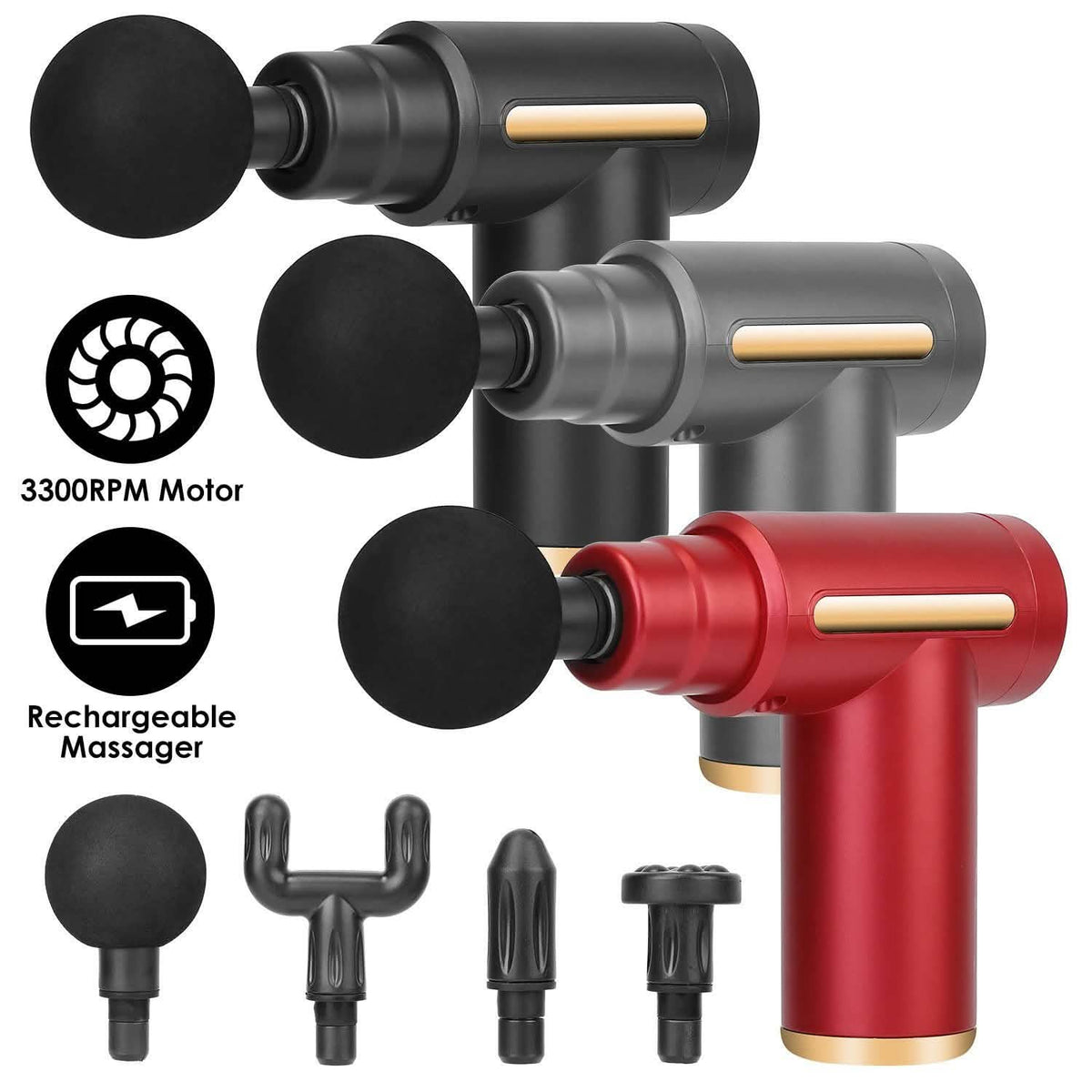 Percussion Rechargeable Massage Gun Health & Wellness - Tophatter Daily Deals
