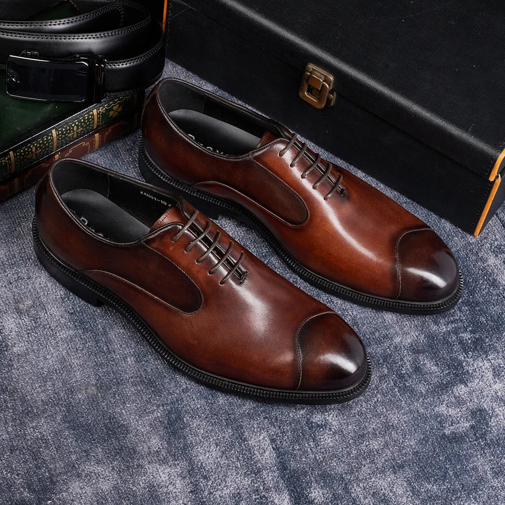 Perfect Men's Oxford Dress Shoes for Every Occasion Leather Shoes - Tophatter Daily Deals
