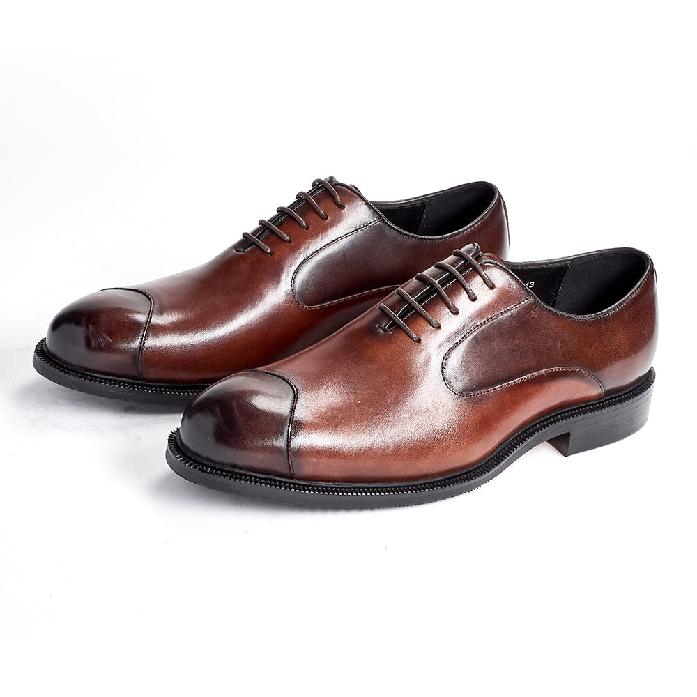 Perfect Men's Oxford Dress Shoes for Every Occasion Brown Leather Shoes - Tophatter Daily Deals