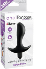Pipedream - Anal Fantasy - Vibrating Perfect Plug - Black Sex Toy - Tophatter Daily Deals