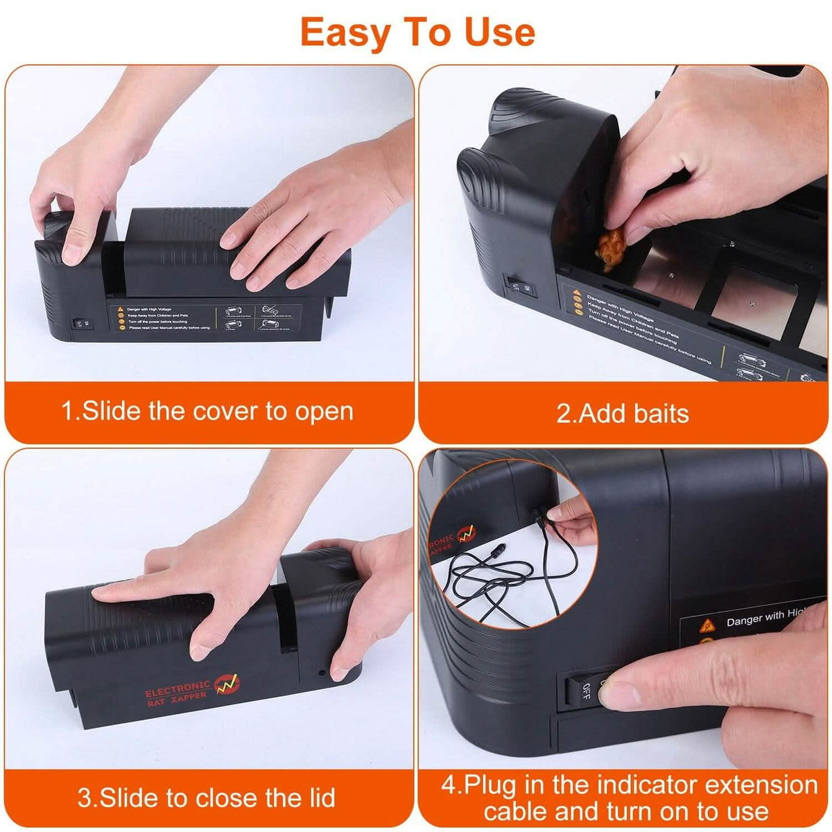 Pest Control Rechargeable Shock Mice Killer with 1800V High Voltage Pest Control - Tophatter Daily Deals