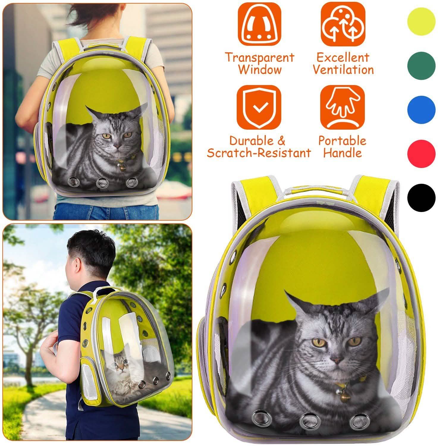 Pet Carrier Ventilate Backpack Pet Supplies - Tophatter Daily Deals