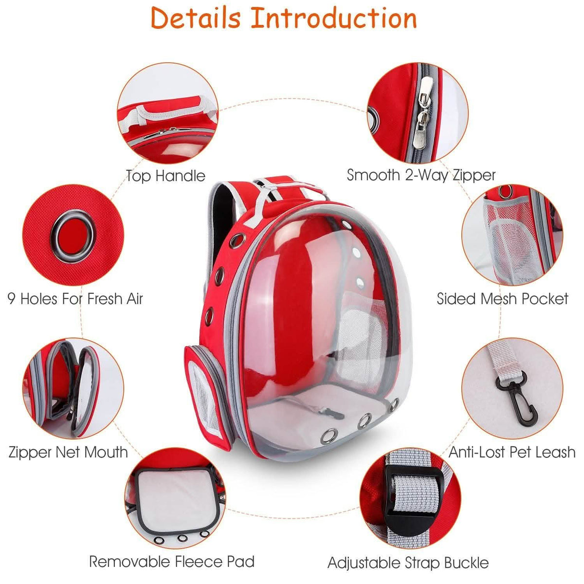 Pet Carrier Ventilate Backpack Pet Supplies - Tophatter Daily Deals