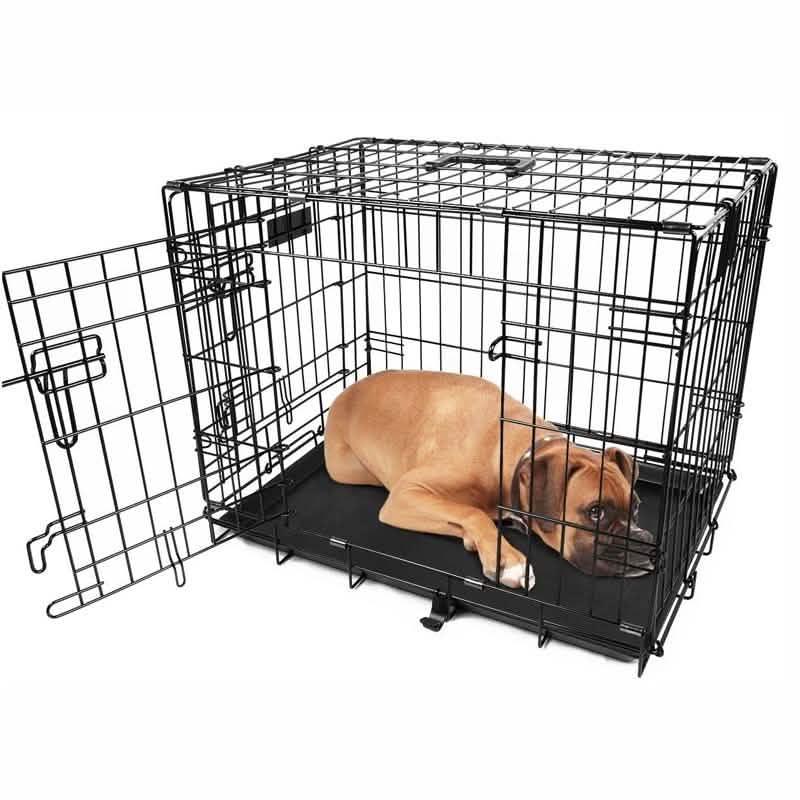 Pet Crates Folding Metal - Assorted Sizes 30" Pet Supplies - Tophatter Daily Deals