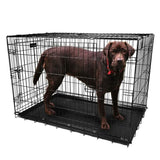 Pet Crates Folding Metal - Assorted Sizes 42" Pet Supplies - Tophatter Daily Deals